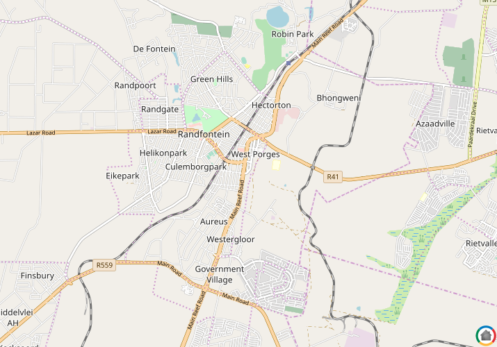 Map location of West Porges